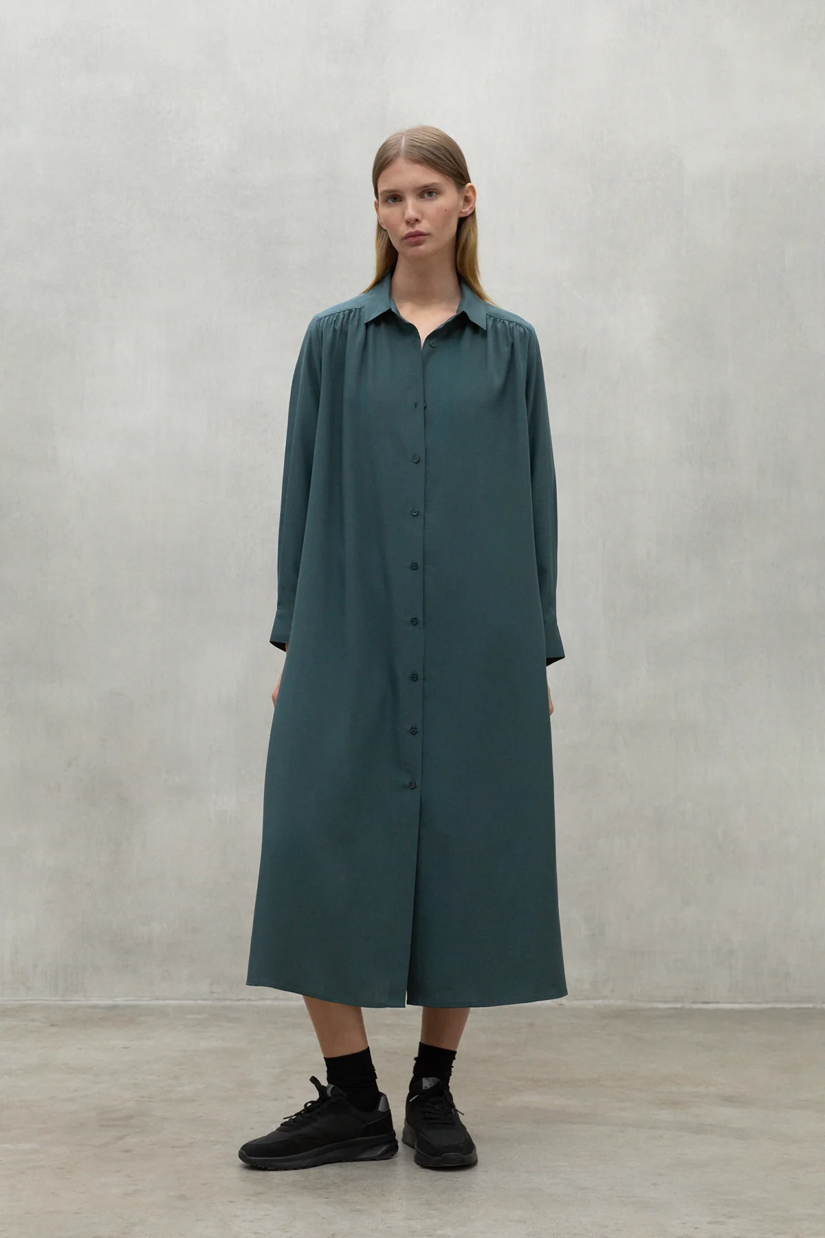VESTIDO ALEJANDRA VERDE OSCURO