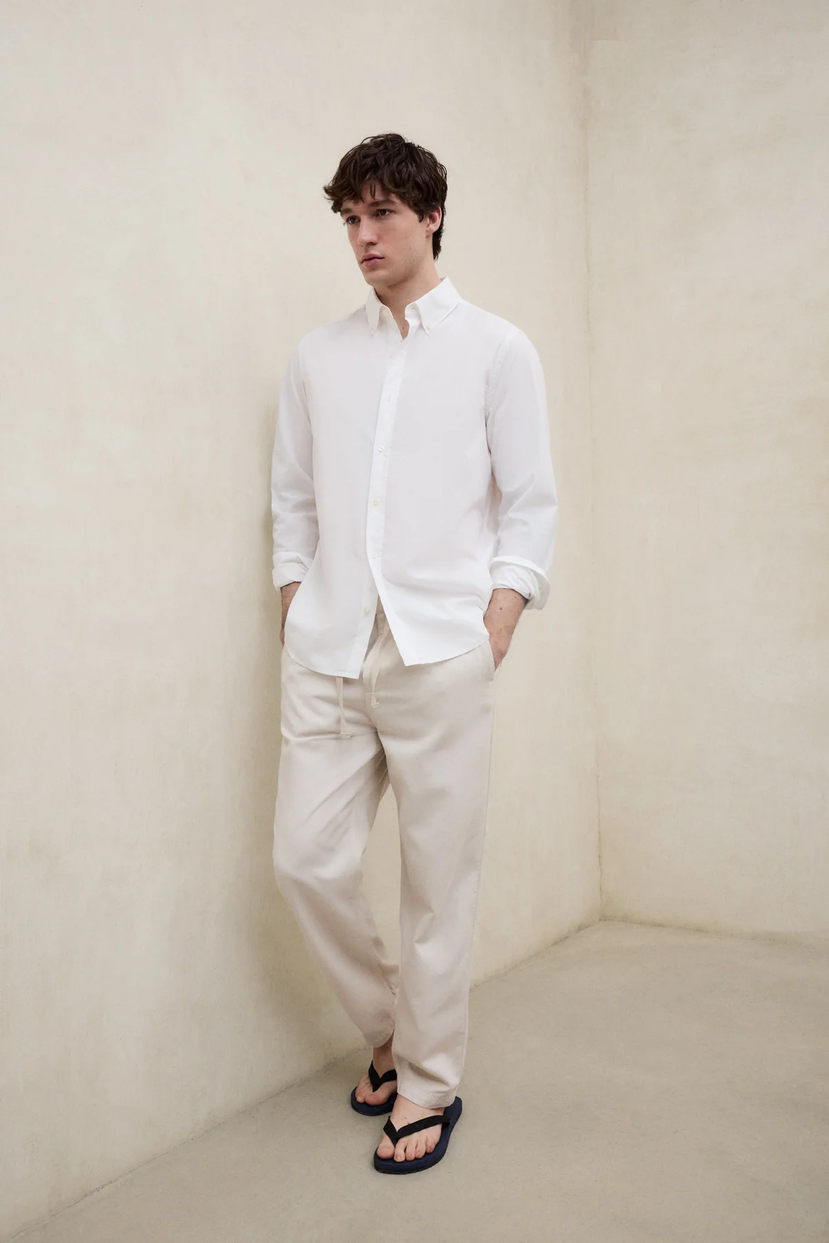 CAMISA ANTEJO DE POPELÍN BLANCA - Image 2