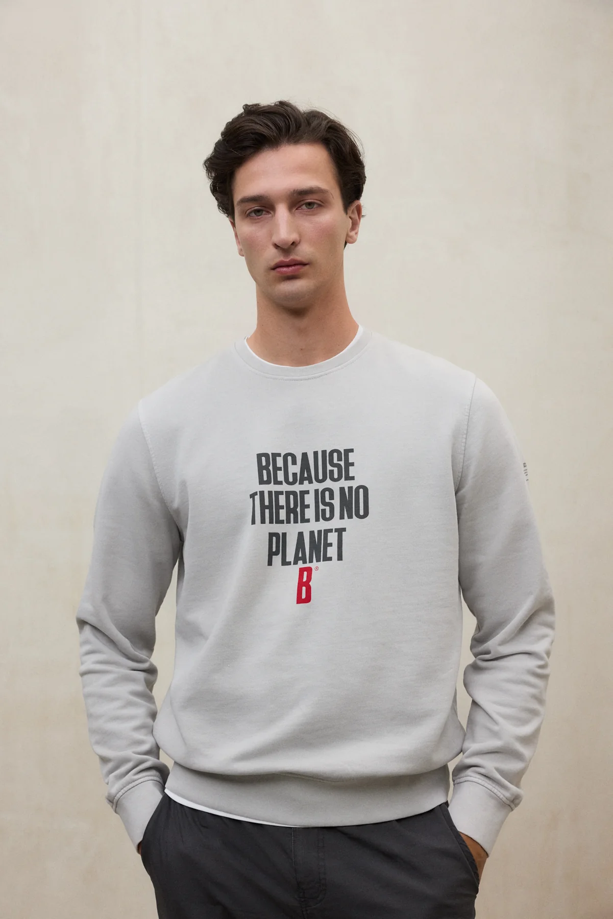 SUDADERA BARDERA GRIS CLARO - Image 4