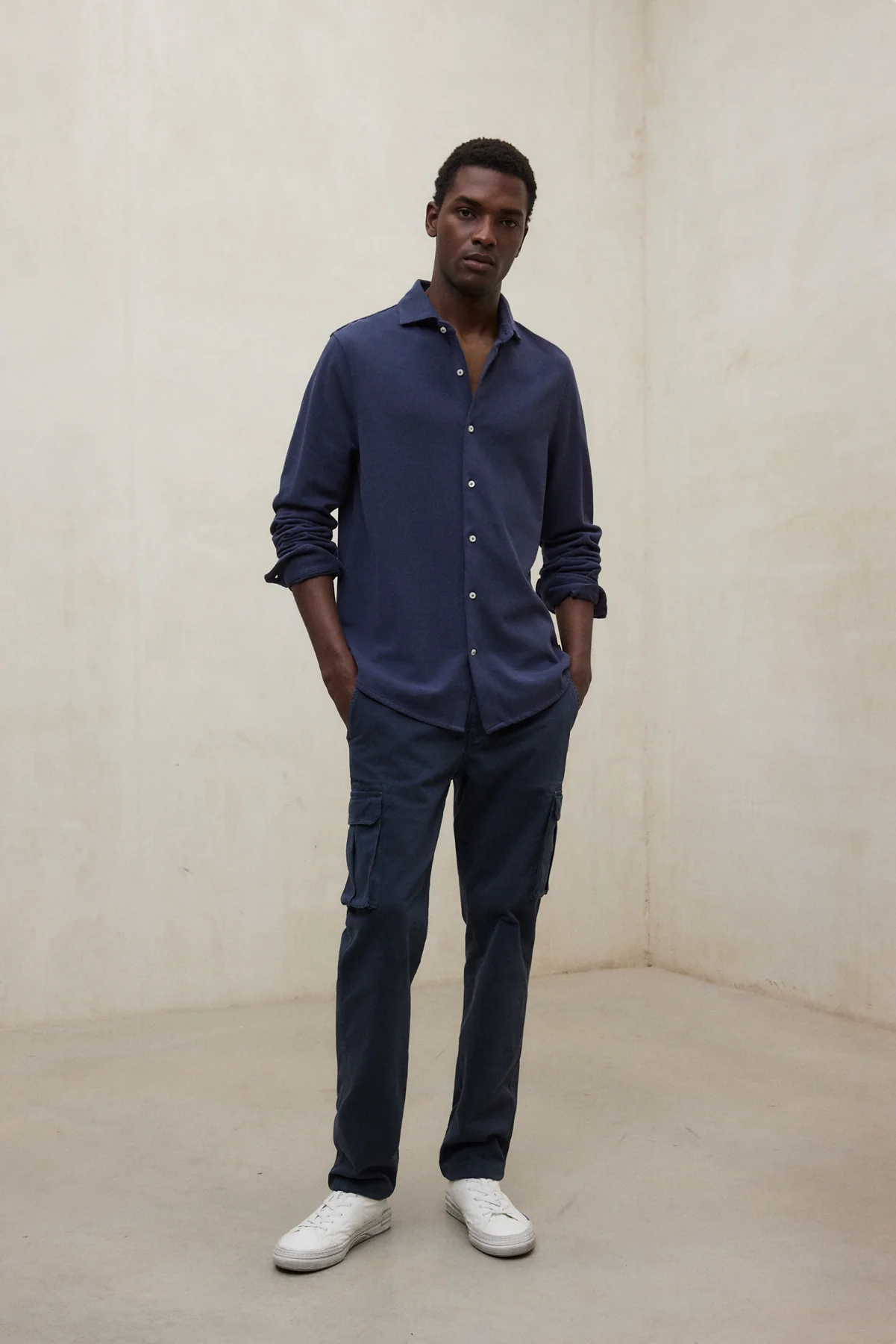 CAMISA GOTHAM AZUL MARINO