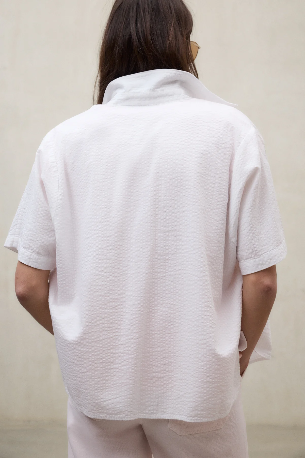 CAMISA MELANIA DE SEERSUCKER BLANCA - Image 3