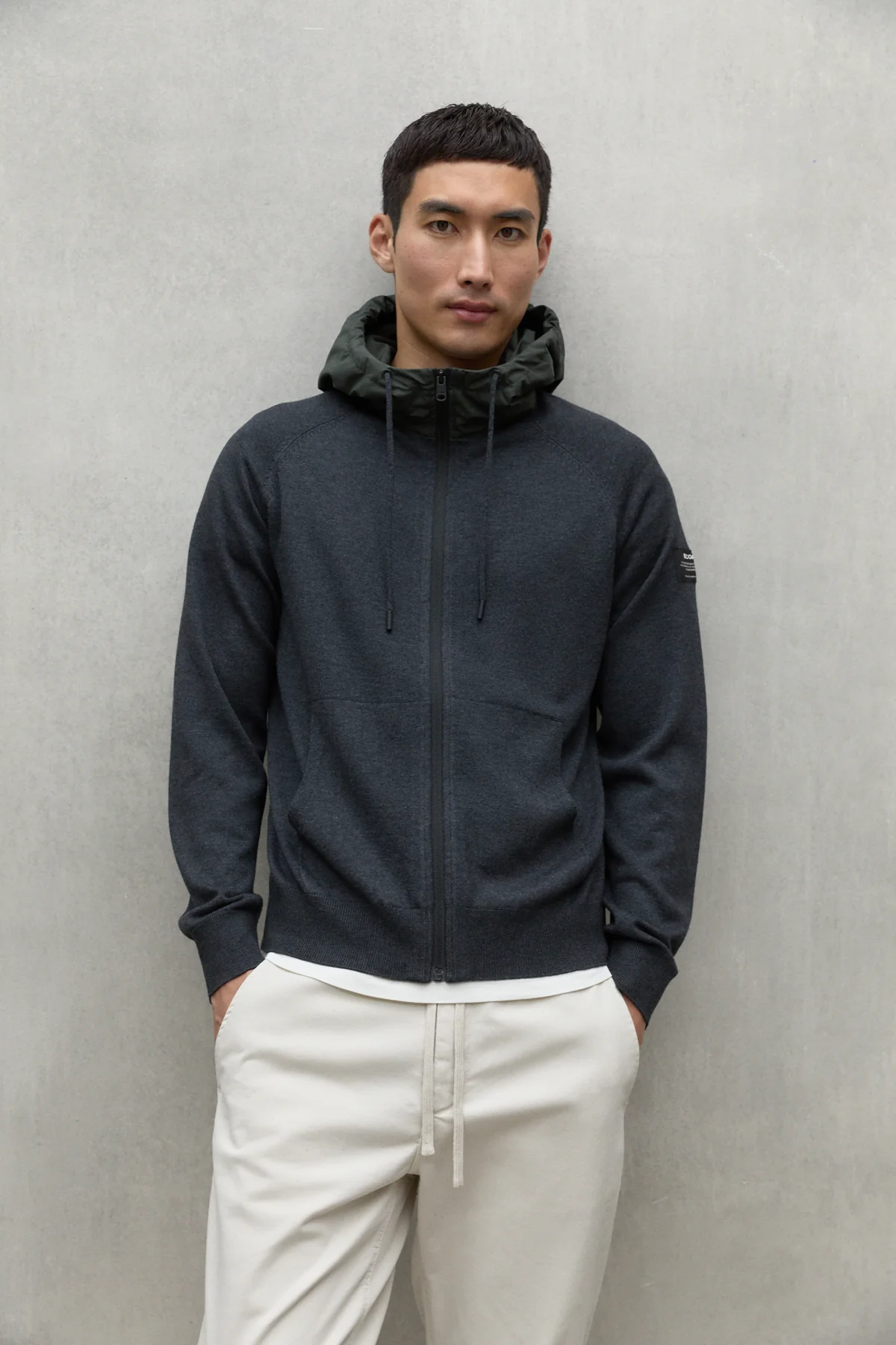 SUDADERA DE PUNTO PERAL GRIS OSCURO - Image 4