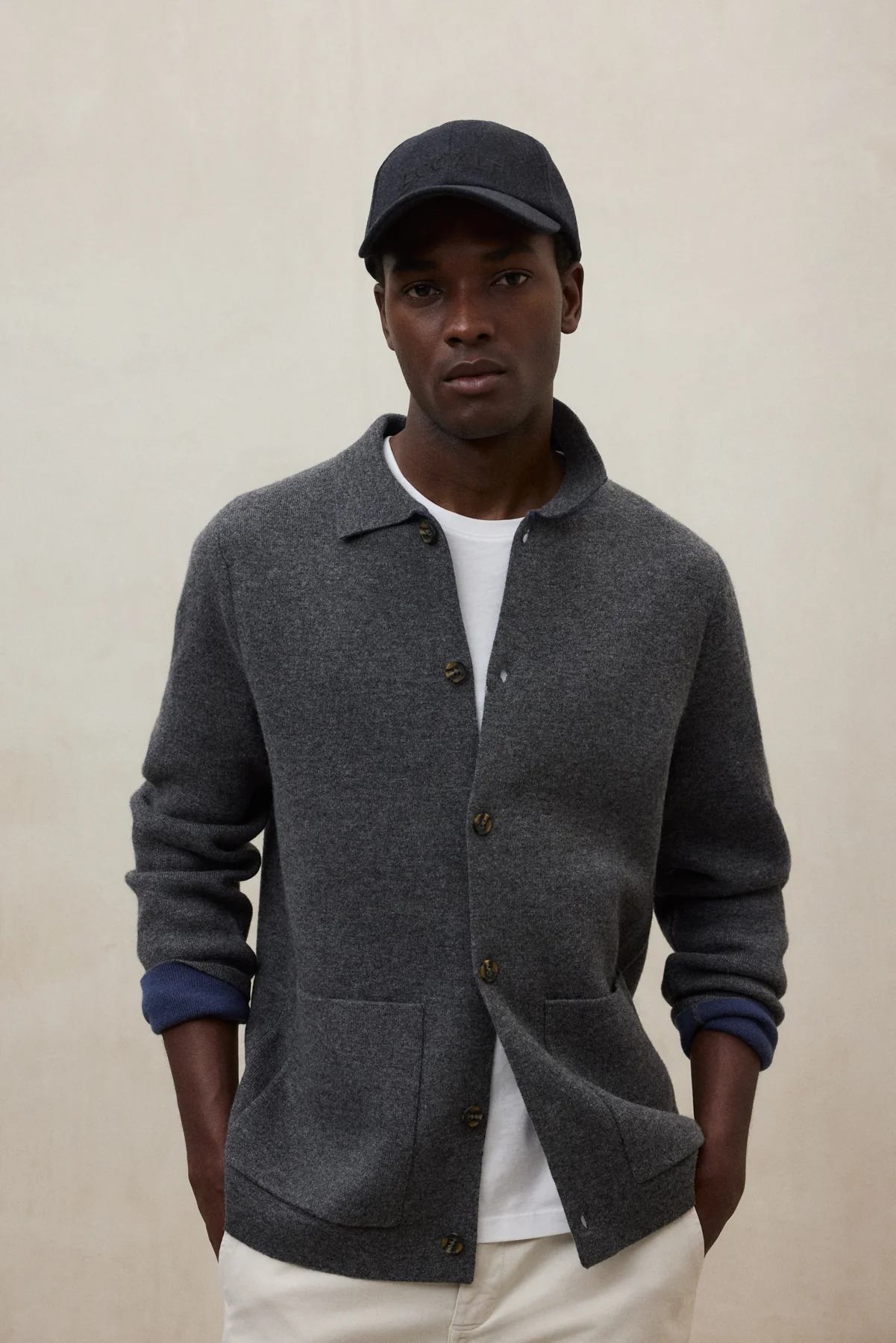GORRA WOOL GRIS OSCURA - Image 4